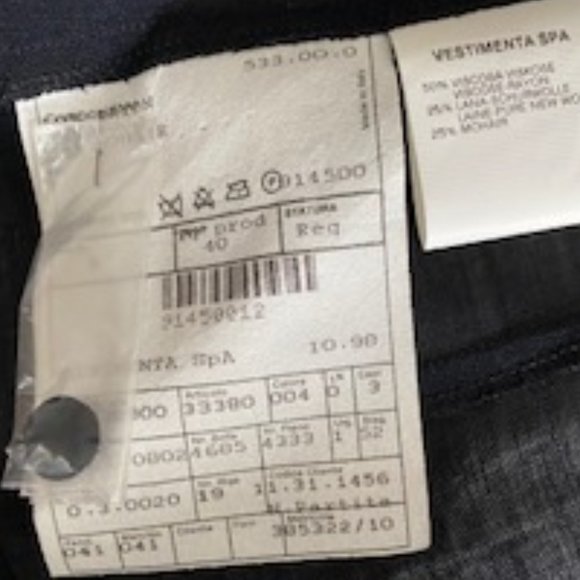 Vestimenta Spa Black Buttoned Top/Jacket/Cardigan, Made in Italy, NWT - Picture 6 of 6